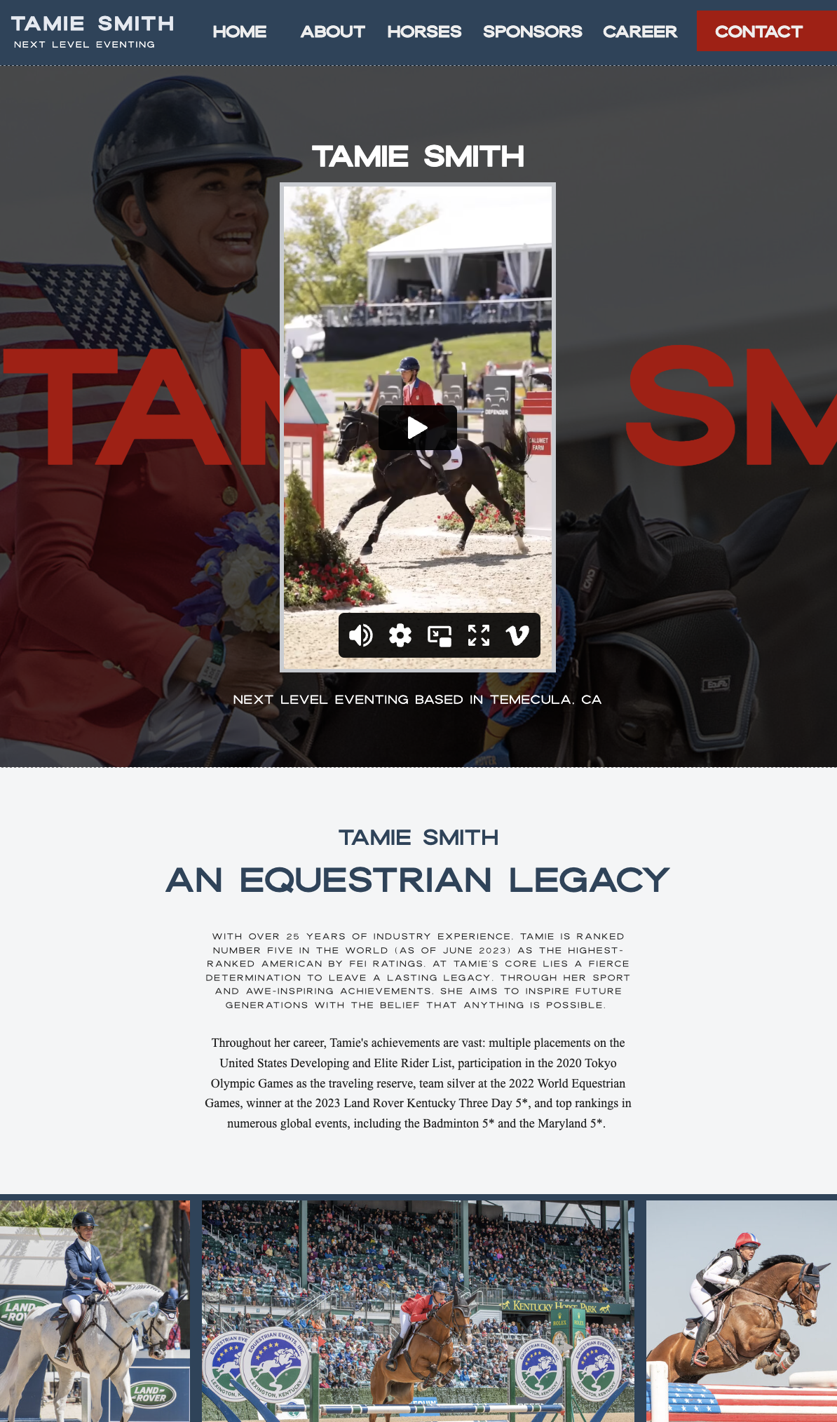 Tamie Smith website design by Farm & Fir Co.